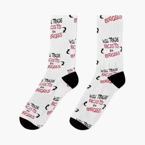 Item preview, Will trade Racists For Refugees  designed and sold by superdumb70.