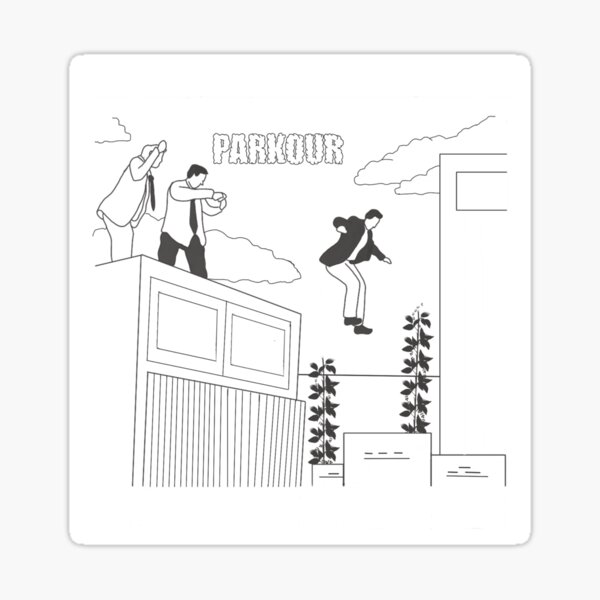 The Office Logo Parkour Vinyl Sticker - Official The Office Merchandis –  Papersalt