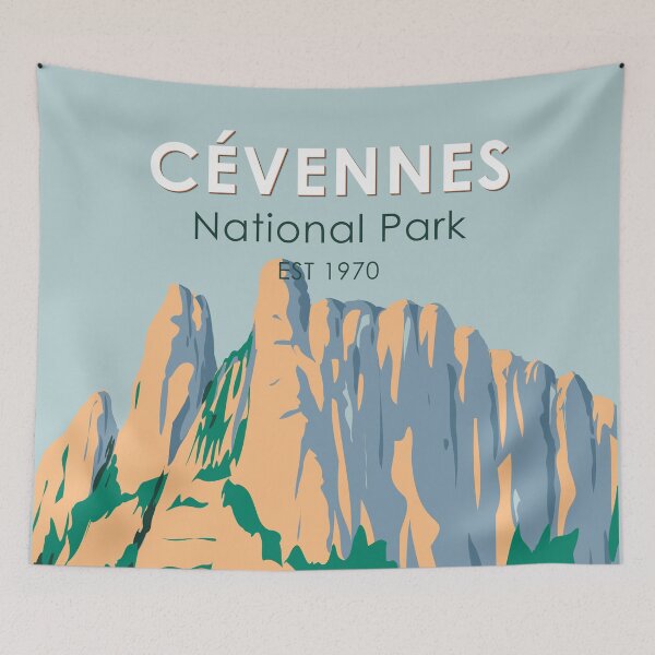 Item preview, Cevennes National Park France Vintage designed and sold by KrisSidDesigns.