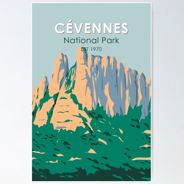 Item preview, Cevennes National Park France Vintage designed and sold by KrisSidDesigns.