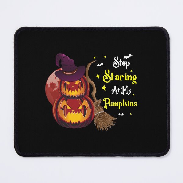 Item preview, Stop Staring At My Pumpkins, funny pumpkin face halloween costumes designed and sold by NiceSpot.