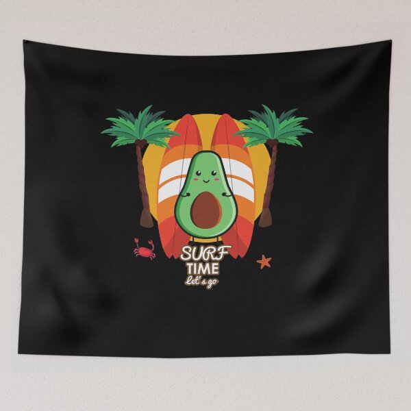 Item preview, Funny Avocado Surfing designed and sold by Destine99.