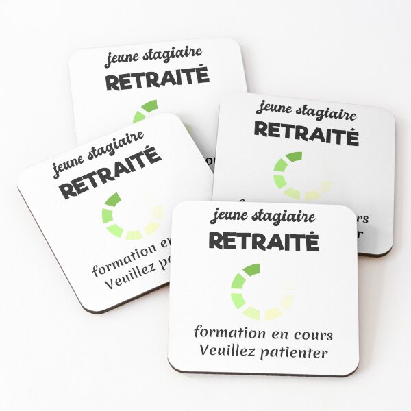 Aperçu de l'œuvre tee shirt jeune retraité créée et vendue par Catcrea.