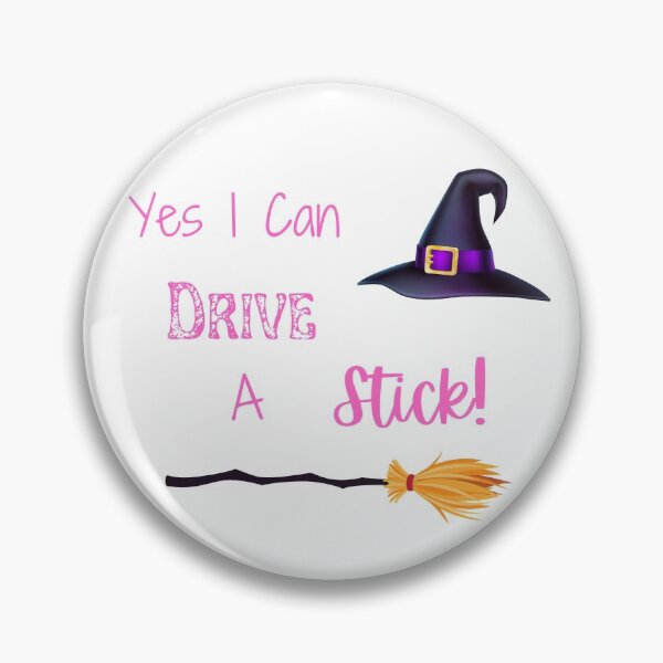 Item preview, Yes I Can Drive A Stick, Funny Witch Quote, Happy Halloween designed and sold by MamaSweetea.