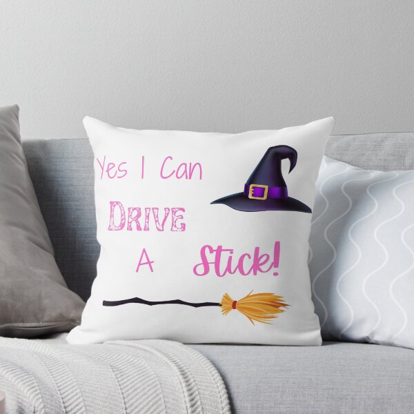 Item preview, Yes I Can Drive A Stick, Funny Witch Quote, Happy Halloween designed and sold by MamaSweetea.
