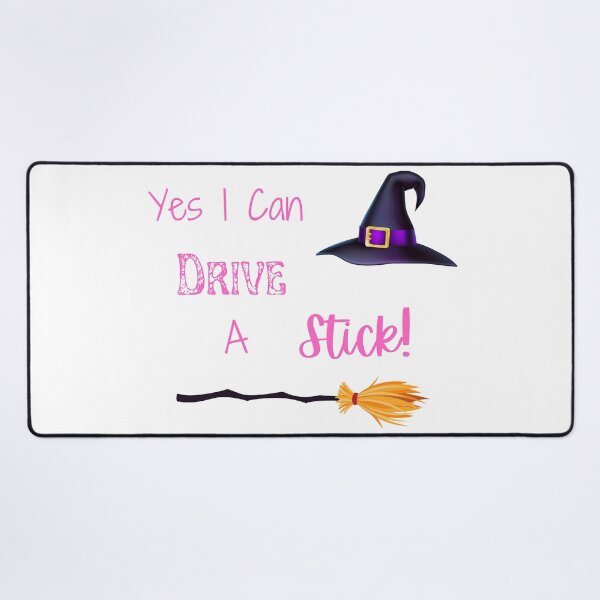 Item preview, Yes I Can Drive A Stick, Funny Witch Quote, Happy Halloween designed and sold by MamaSweetea.
