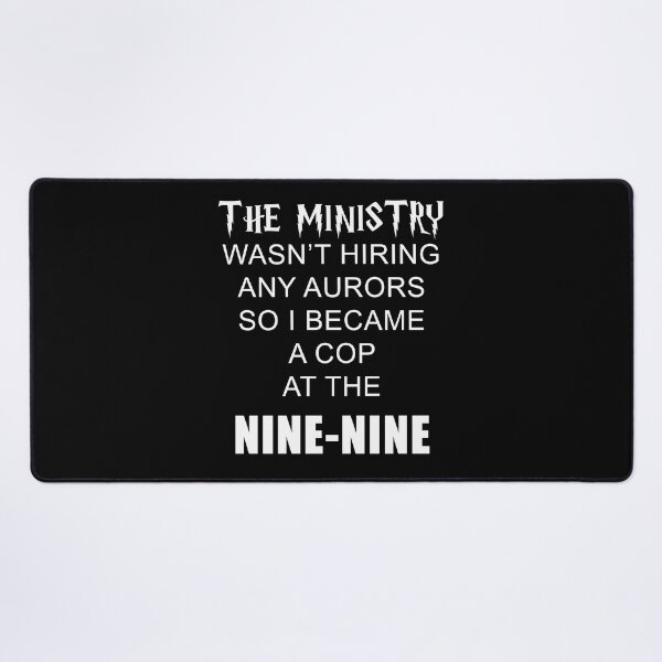 Item preview, So I became a cop at the Nine-Nine (white on black) - Ministry version designed and sold by KillianIsMyHome.