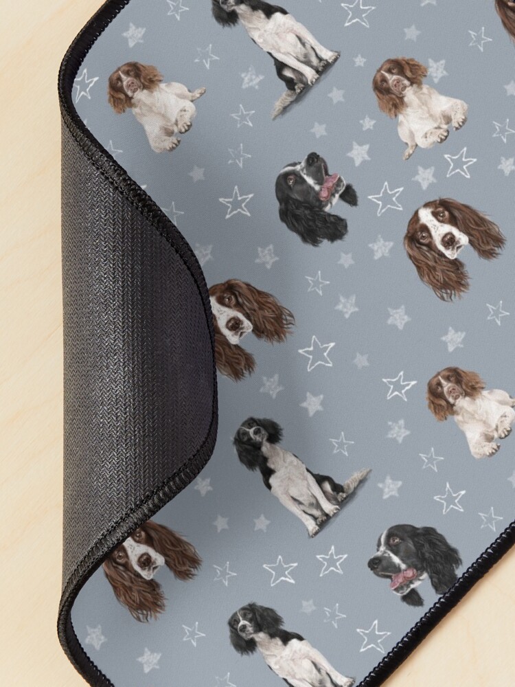 Alternate view of The Springer Spaniel Blue Mouse Pad
