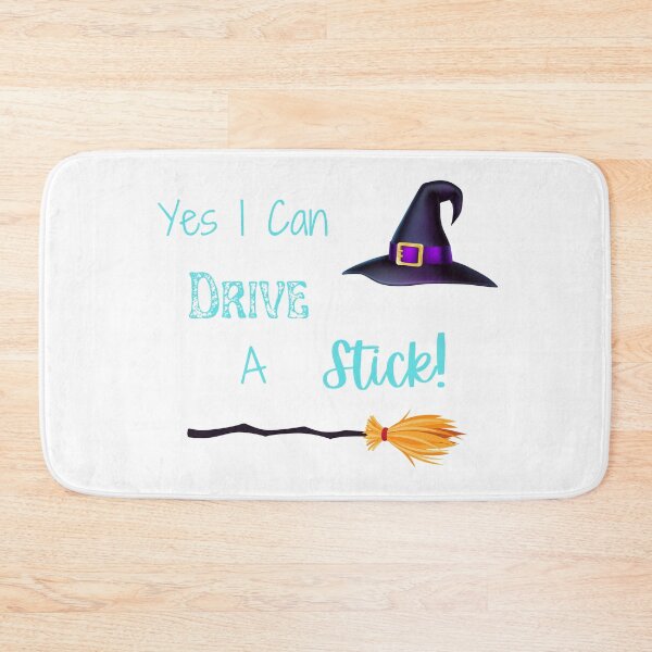 Item preview, Yes I Can Drive A Stick, Funny Witch Quote, Happy Halloween designed and sold by MamaSweetea.