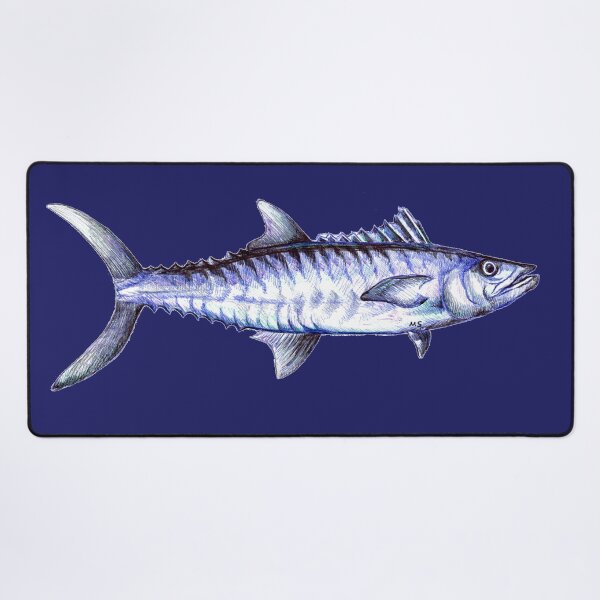 Item preview, Kingfish King Mackerel Pen and Ink Drawing designed and sold by Michelebuttons.