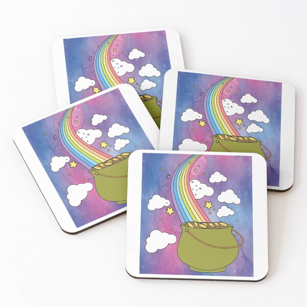 Item preview, Rainbow With Boiler Pot Full Of Gold designed and sold by flofin.