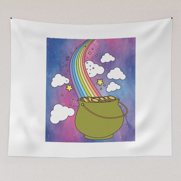 Item preview, Rainbow With Boiler Pot Full Of Gold designed and sold by flofin.