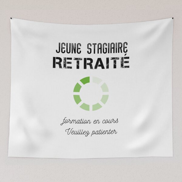 Aperçu de l'œuvre t shirt jeune retraité créée et vendue par Catcrea.