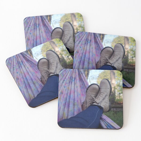 Item preview, Person lying on pink and purple hammock. designed and sold by FindYouByZ.