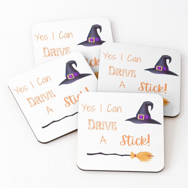 Item preview, Yes I Can Drive A Stick, Funny Witch Quote, Happy Halloween, It’s never too early for Halloween  designed and sold by MamaSweetea.