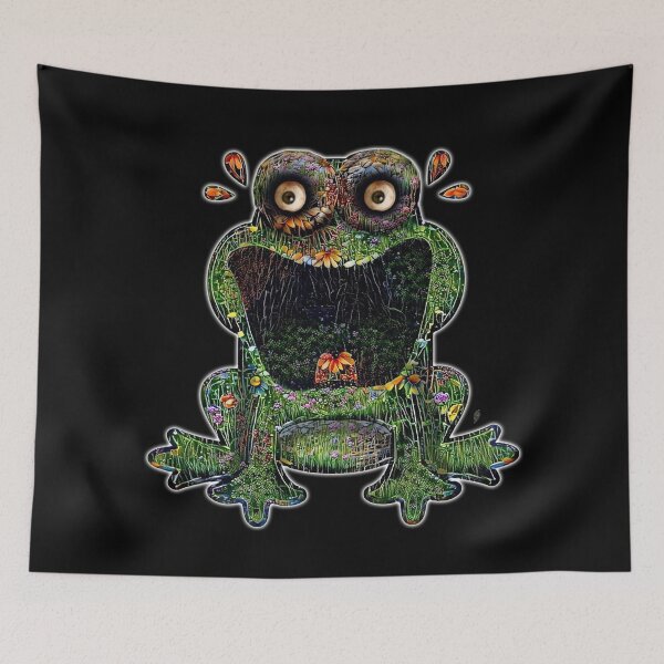 Item preview, Cottage Core Aesthetic  | Surreal Cottagecore Frog | Creepy Cottage Core TM11 designed and sold by triciakitty.