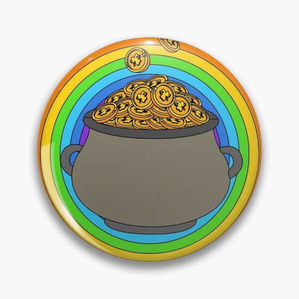 Item preview, Rainbow With Boiler Pot Full Of Gold designed and sold by flofin.