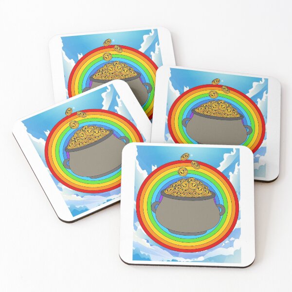 Item preview, Rainbow With Boiler Pot Full Of Gold designed and sold by flofin.