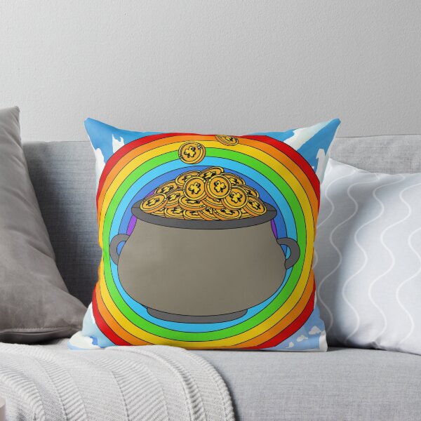 Item preview, Rainbow With Boiler Pot Full Of Gold designed and sold by flofin.