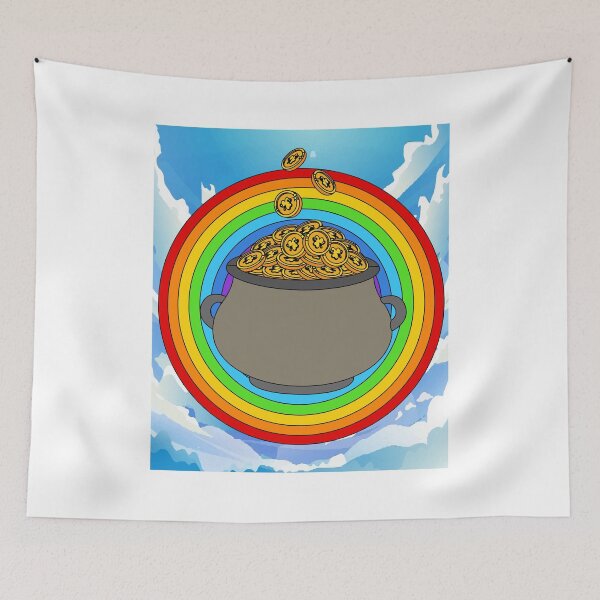 Item preview, Rainbow With Boiler Pot Full Of Gold designed and sold by flofin.