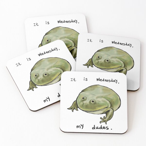 Item preview, Wednesday Frog Art designed and sold by DingHuArt.
