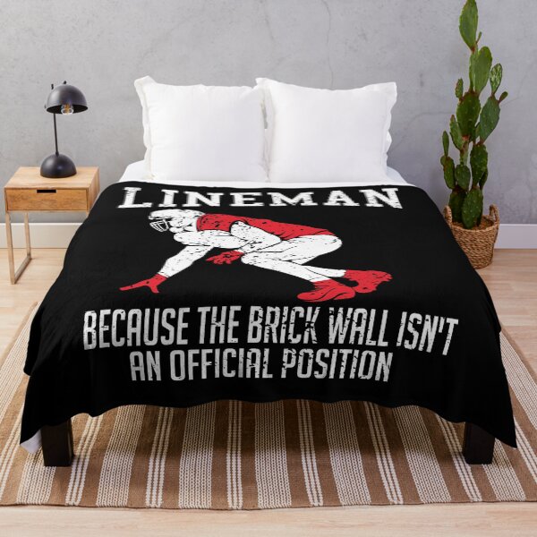 Item preview, Lineman Brick Wall Isn't An Official Position designed and sold by Fabvity.