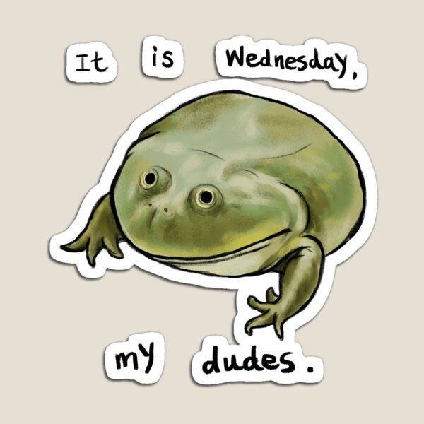 Item preview, Wednesday Frog Art designed and sold by DingHuArt.