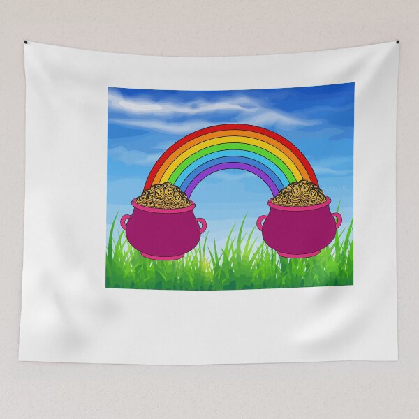 Item preview, Rainbow With Boiler Pot Full Of Gold designed and sold by flofin.