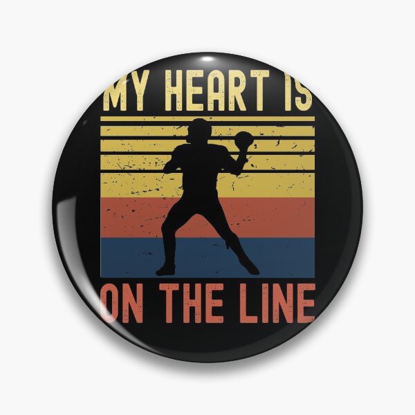 Item preview, My Heart Is On The Line Football Offense designed and sold by Fabvity.