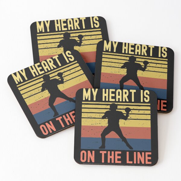 Item preview, My Heart Is On The Line Football Offense designed and sold by Fabvity.