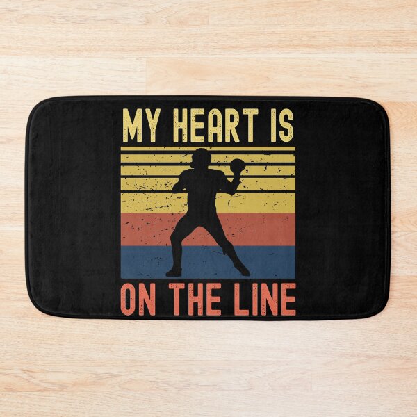 Item preview, My Heart Is On The Line Football Offense designed and sold by Fabvity.