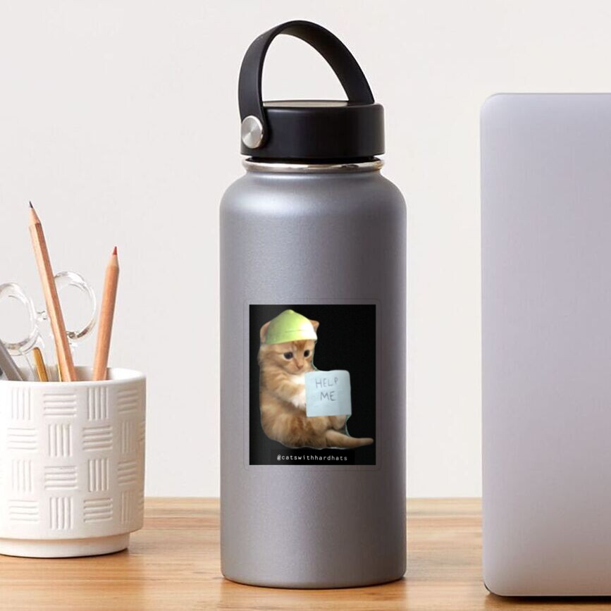 Artikel-Vorschau von Transparenter Sticker, designt und verkauft von Catwithhardhat.