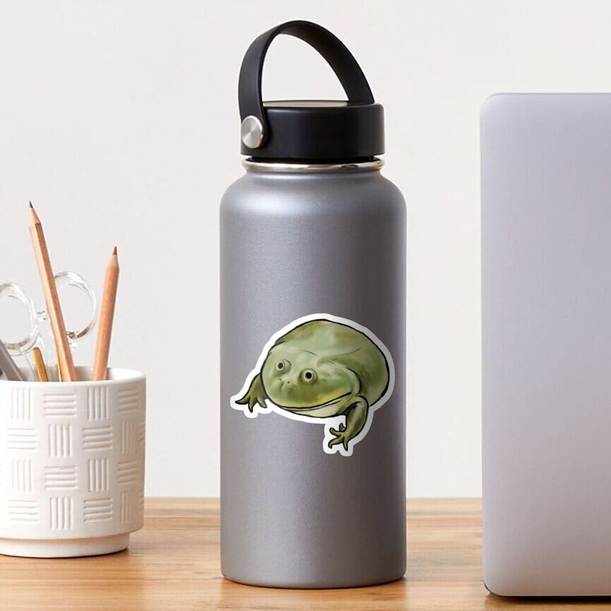 Wednesday Frog Art No Text Sticker