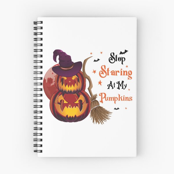 Item preview,  Stop Staring At My Pumpkins, funny pumpkin face halloween costumes designed and sold by NiceSpot.