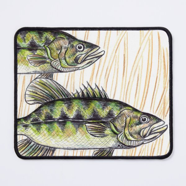 Item preview, Largemouth Bass Fish "The Two Larry's" designed and sold by Michelebuttons.