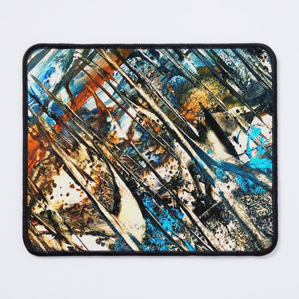Item preview, Abstract swipes of the deep blue and dark ocean designed and sold by TitaCris.