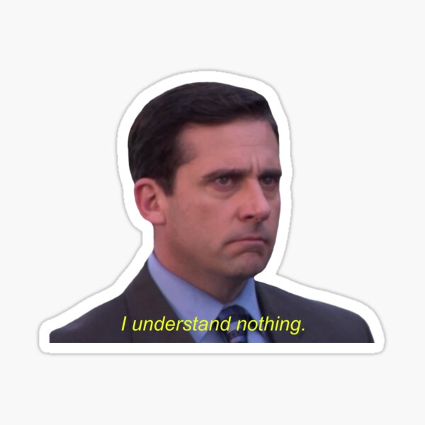 Ich verstehe nichts - Michael Scott Sticker