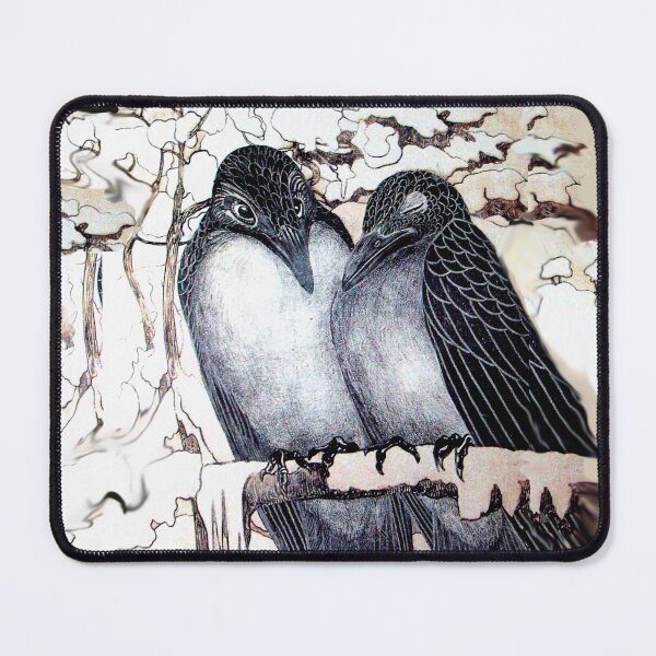 Item preview, WINTER LOVE BIRDS IN SNOW designed and sold by BulganLumini.