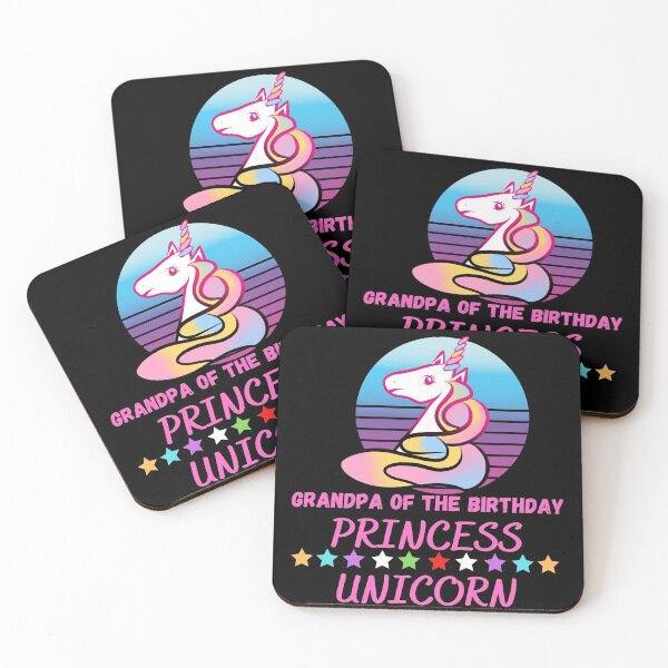 Item preview, Grandpa Of The Birthday Princess Unicorn designed and sold by Buzzbazaar.