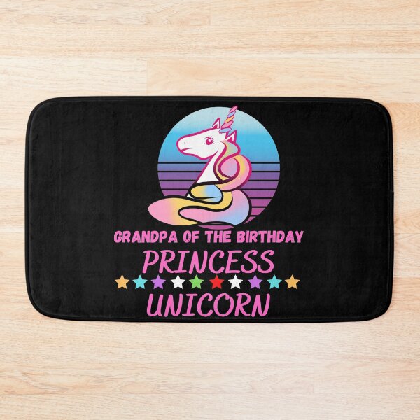Item preview, Grandpa Of The Birthday Princess Unicorn designed and sold by Buzzbazaar.