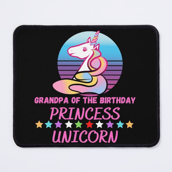 Item preview, Grandpa Of The Birthday Princess Unicorn designed and sold by Buzzbazaar.