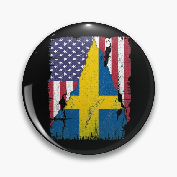 Item preview, American Flag Sweden Flag designed and sold by Dubbra.