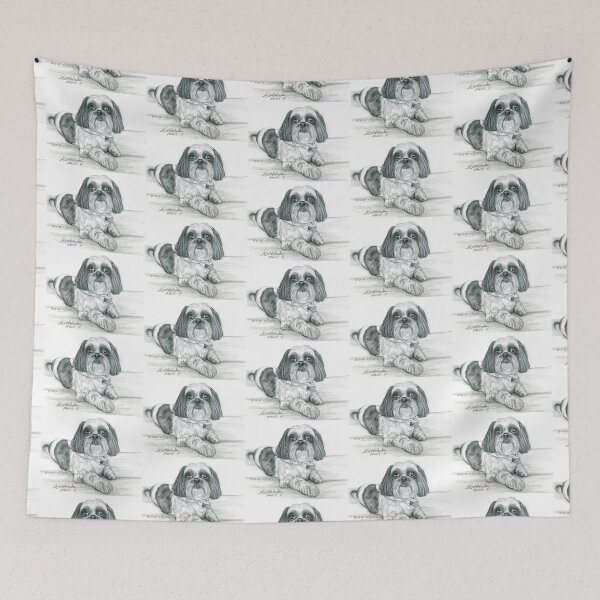 Item preview, Shih tzu commission drawing designed and sold by chstudios.