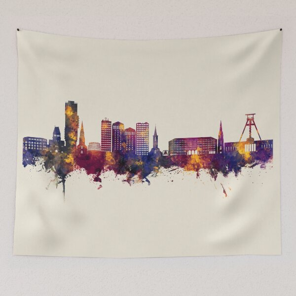 Item preview, Bochum Germany Skyline designed and sold by ArtPrints.