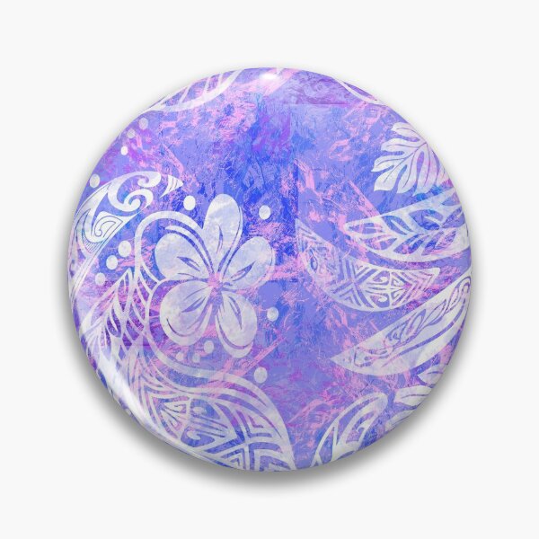 Item preview,  Painted Purple Abstract Hawaiian - Samoan With Tribal White Ink designed and sold by sunnthreads.