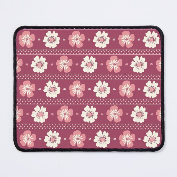 Aperçu de l'œuvre Motif de fleurs roses - rayures créée et vendue par Calislahn.