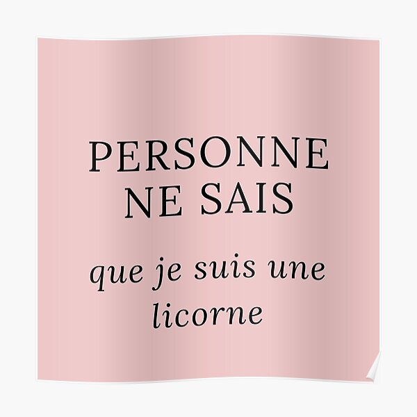 Personne Posters Redbubble