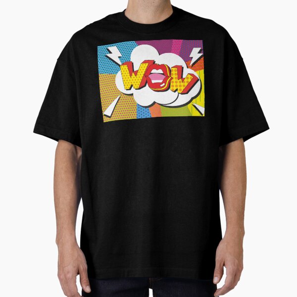 Vista previa del artículo con la obra «guau estilo cómic», diseñado y vendido por WeGotThat.