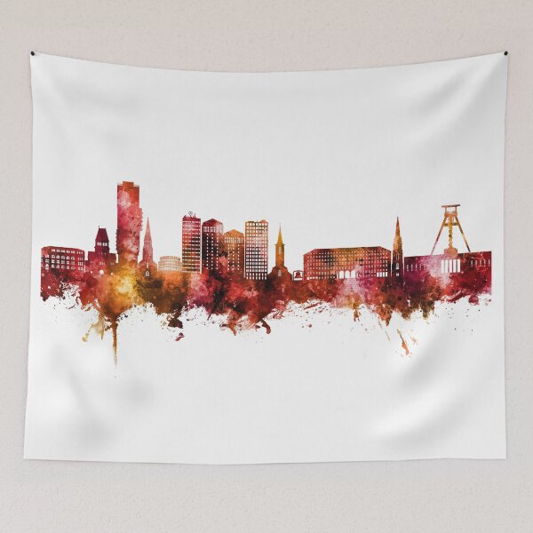 Item preview, Bochum Germany Skyline designed and sold by ArtPrints.