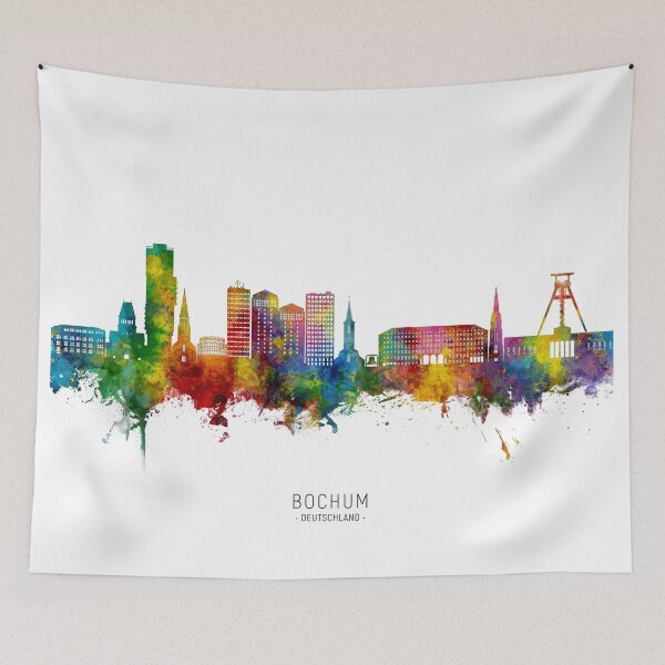 Item preview, Bochum Germany Skyline designed and sold by ArtPrints.